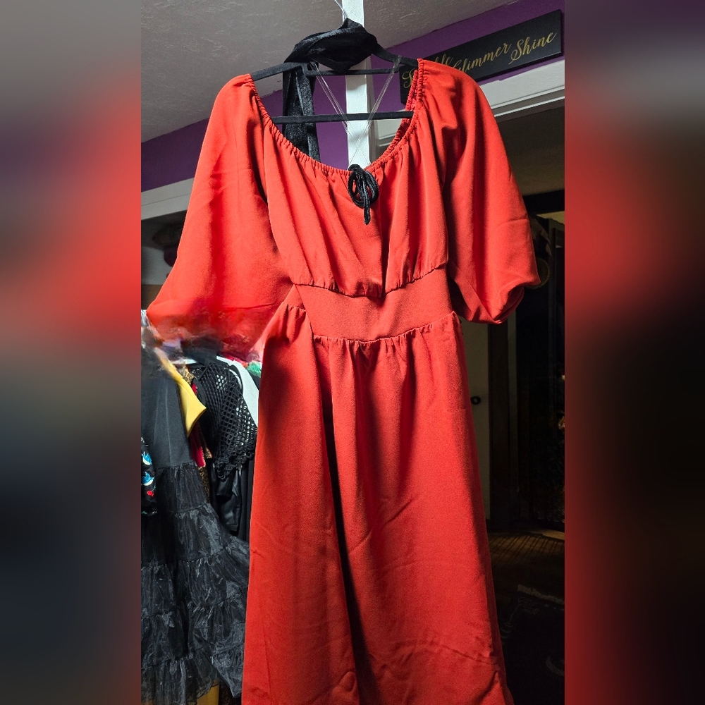 Eva Dress In Color Pumpkin